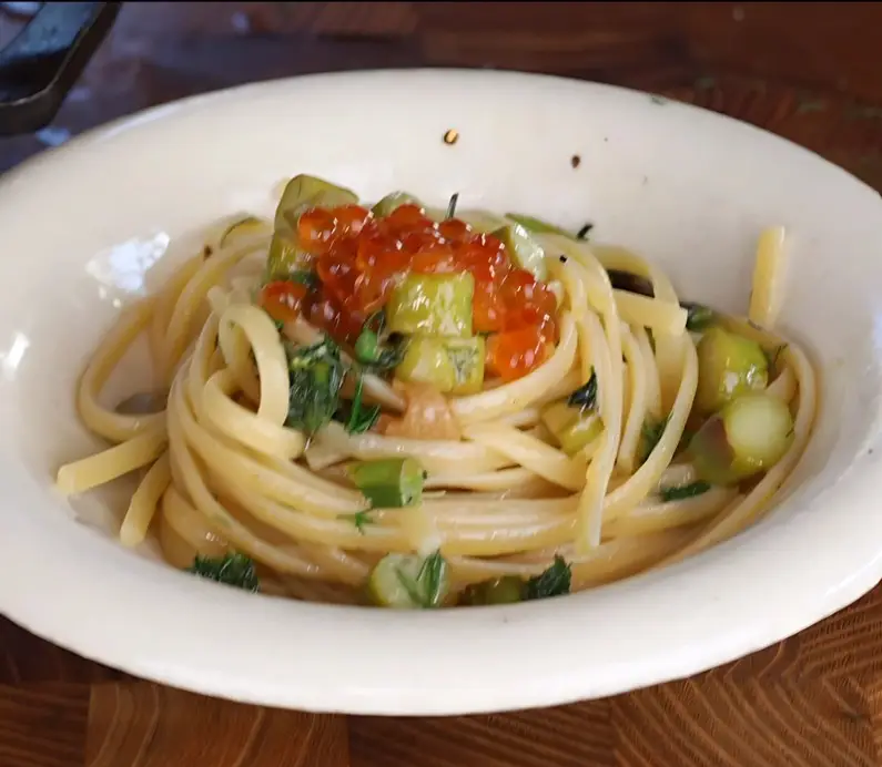 Wild Fennel & Asparagus Spaghetti
